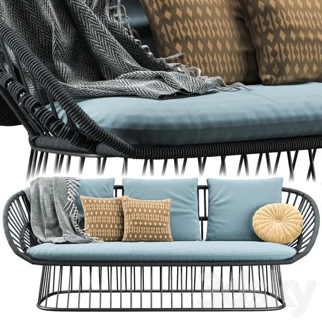 Cala 3 Seater Garden Sofa By Kettal